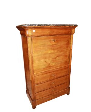 Secretaire Francese del 1800 Stile Impero con Filetto di intarsio