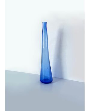 Vaso vetro di Murano blu