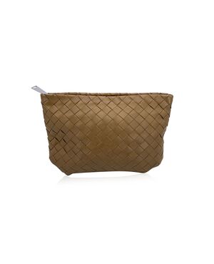 BOTTEGA VENETA Pochette in Pelle Col. Beige Pouch M