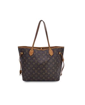 LOUIS VUITTON Borsa Shopper in Tela Col. Marrone Neverfull L