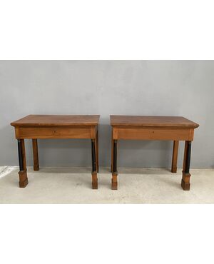 Coppia di console in stile Impero, epoca metà 1900