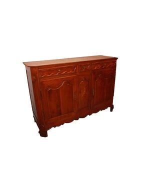 Credenza Provenzale 2 Ante con Cassetti Francese del 1800 in Noce
