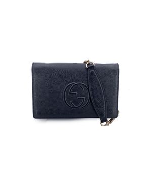 GUCCI Borsa a Tracolla in Pelle Col. Nero Soho S