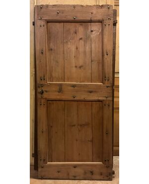 PTIR474 - Porta da interno rustica in larice, misure cm L 82 x H 187