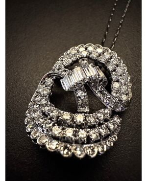 Pendente  con  Diamanti  4  ct. 