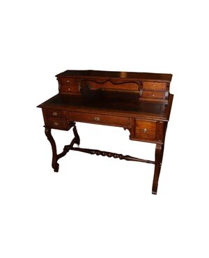 Scrittoio Rustico di inizio 1800 Francese In Legno di Rovere