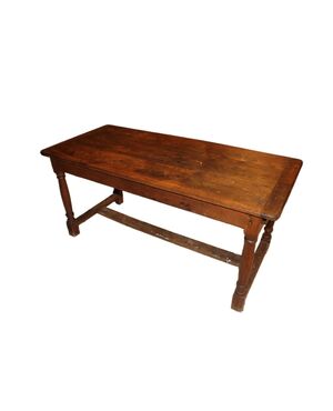 Grande Tavolo Rustico Francese del 1800 In legno Massello di Noce