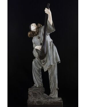 Scultura di Demétre Chiparus (Dorohoi 1886 – Parigi 1947), “Pierrot”