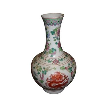Vaso Cinese Monofiore di inizio 1900