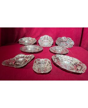 Collezione di cestini in argento - Germania - sec XIX’