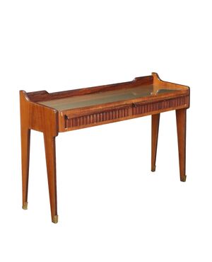 Consolle con Piano in Vetro Anni 60
