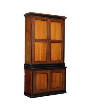 Credenza Doppio Corpo Italia, XIX Secolo