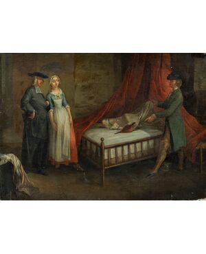 Pittore francese (XVIII sec.) - Il Soffietto.