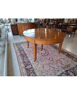 Tavolo ovale stile decò 79 - 164 x 135
