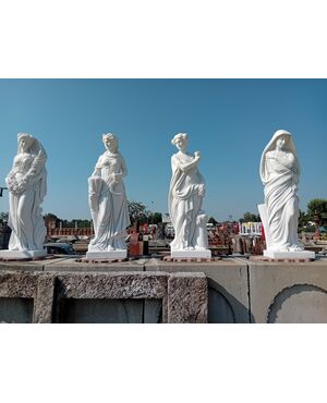 Statue quattro stagioni in marmo -Altezza 160 cm