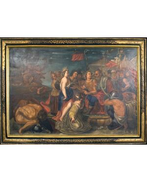 Grande dipinto storico XVIII secolo