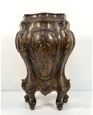 Comodino in legno laccato, Venezia, XIX secolo