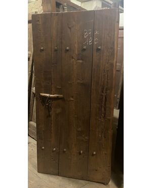 PTIR476 - Porta rustica in larice, epoca '800, misure cm L 87 x H 180