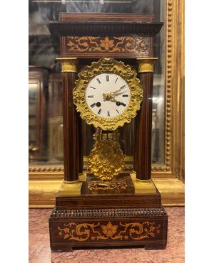 DARS671 - Orologio a ponte Carlo X, epoca '800, misure cm L 22 x H 44 x P 13