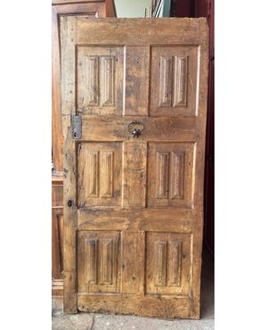 PTCI556 - Portoncino antico in noce, epoca '600, misure cm L 93,5 x H 196