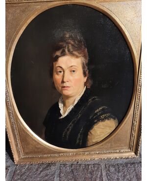 Ritratto di signora borghese cm. 61 x 74