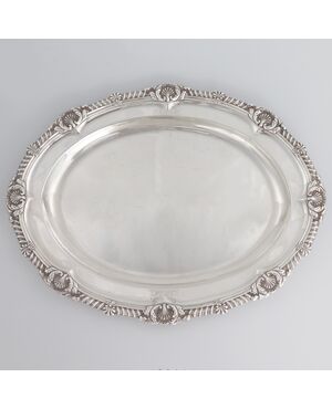 Presentoire in argento sterling Giorgio IV, John Bridge, Londra 1826