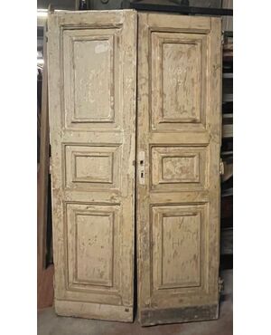 PTL698 - Porta laccata bianca, epoca '800, misure cm L 108 x H 190