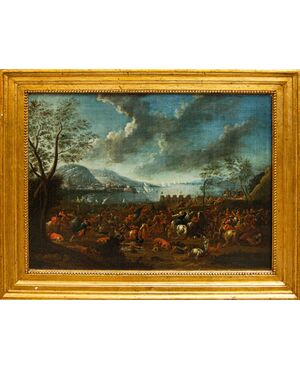 Jan Peter van Bredael (Anversa, 1683 - Vienna, 1735), Scontro di cavalleria