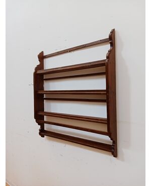 Piattaia in abete - porta piatti - mensola - scaffale - primi '900