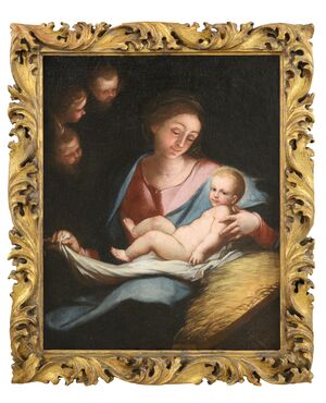 Madonna con Bambino, Anton Maria Piola (Genova, 1654 – 1715) cerchia