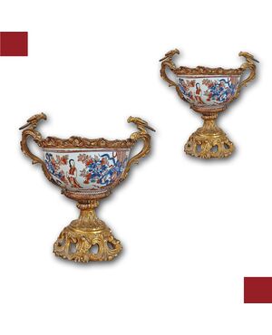 COPPIA DI COPPE IMARI PRIMI XIX SECOLO 