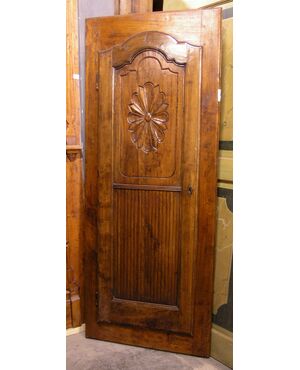 STIP143 - Placard a muro in pioppo, epoca '800, luce cm L 53 x H 154