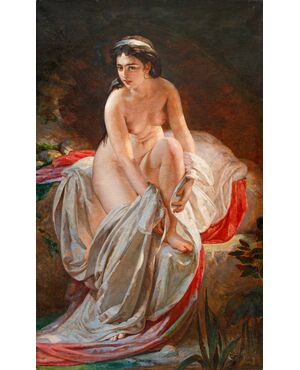 Andrej Franševič Belloli (1821-1881), Bagnante dopo il bagno, 1870