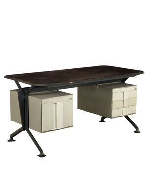 Scrivania 'Arco' di BBPR per Olivetti Anni 60-70