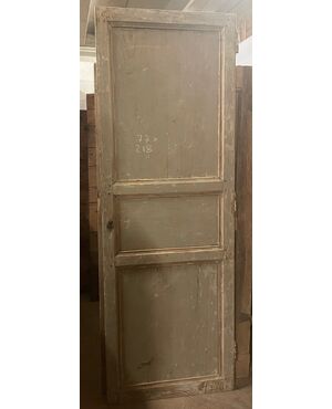 PTE146 - Porta semplice laccata, epoca '800, misure cm L 77 x H 218