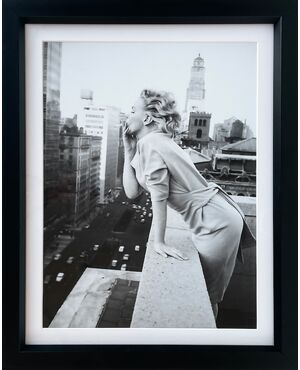 Marilyn Monroe a New York (1955) | Fotografia B/N con cornice
