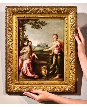 Cristo e la Samaritana, Ludovico Pozzoserrato (Anversa 1550 - Treviso 1605)