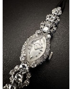 Orologio firmato   " HAMILTON "  con  Diamanti   3.5  ct. 