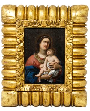 Scuola romana, XVII secolo, Madonna con Bambino