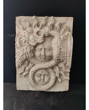 Spettacolare altorilievo mitologico in marmo di Carrara - 42 x 56 cm