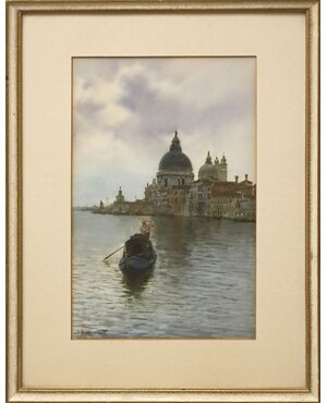 Alberto Prosdocimi, Venezia, acquarello su carta, cm.27,5x16,5