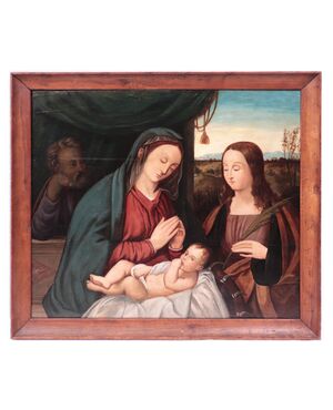 Francesco Rizzo da Santacroce (1485-1545) - Sacra famiglia 