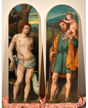 San Sebastiano e San Cristoforo, Zenone Veronese (Verona, 1484 - Salò (Bs) post 1542-ante 1554)