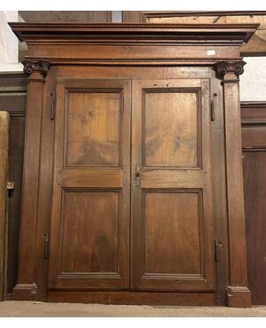 STIP255 - Stipo a muro a due ante, epoca '700, luce cm L 73 x H 97