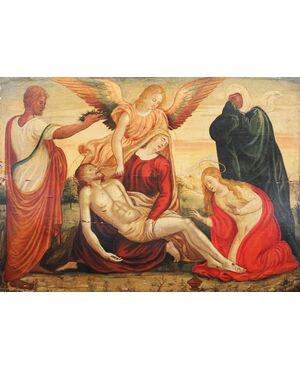 Il compianto di Cristo, Italia, XVI secolo; olio su tavola