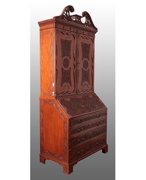 Trumeau inglese stile Regency di inizio 1800 con due ante