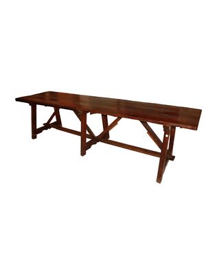 Grande Tavolo fratino italiano di inizio 1700 3 metri in legno di noce