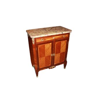 Credenzino Transizione del 1800 Francese in Legno di Bois de Rose