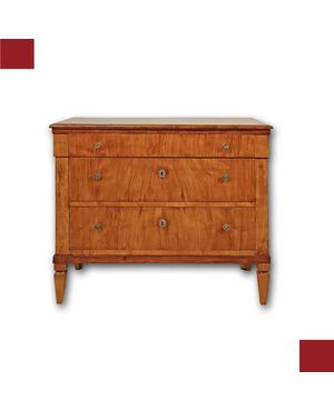 CASSETTONE TOSCANO NEOCLASSICO IN CILIEGIO FINE XVIII SECOLO 