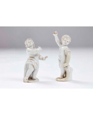 coppia di figure porcellana Antonibon '700